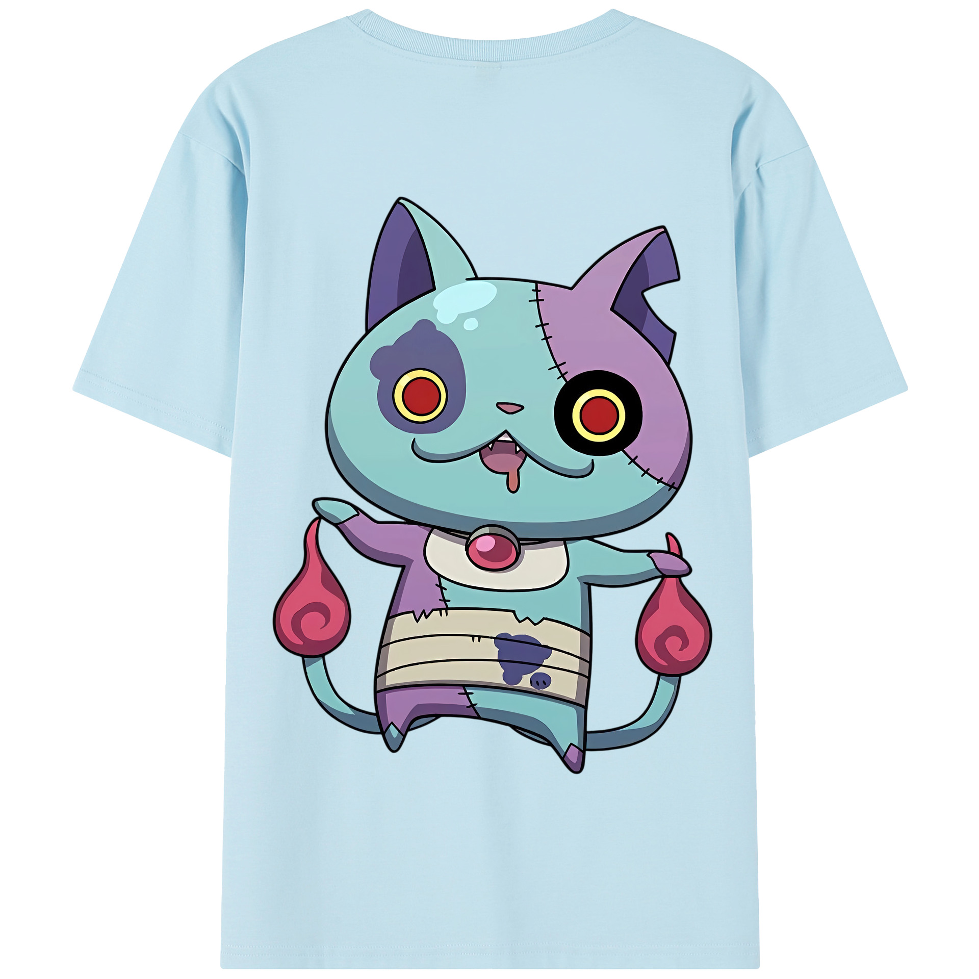 （画像用） 妖怪ウォッチ Yo-kai Watch 綿100％半袖Tシャツ（背面プリント）
